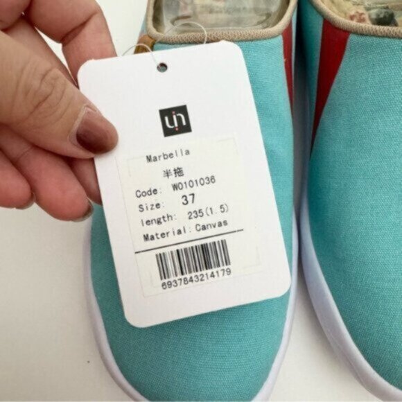 UIN Size 6.5 NWT Comfortable Women's Shoes Sky Blue Slipper - Picture 7 of 10